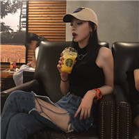 現代側臉美女頭像圖片大全4