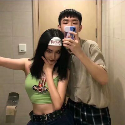一男一女兄弟頭像卡通9